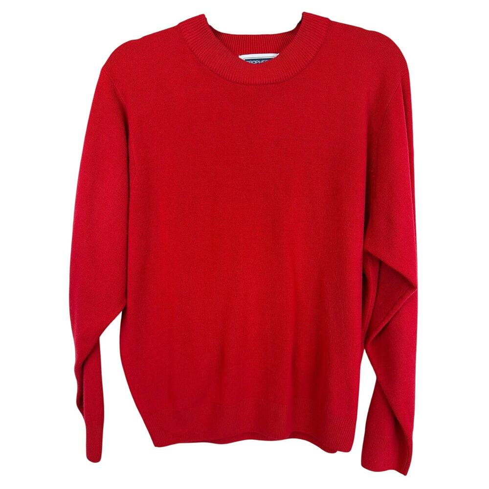 Vintage Prophecy by Sag Harbor Red Round Neck Sweater Large